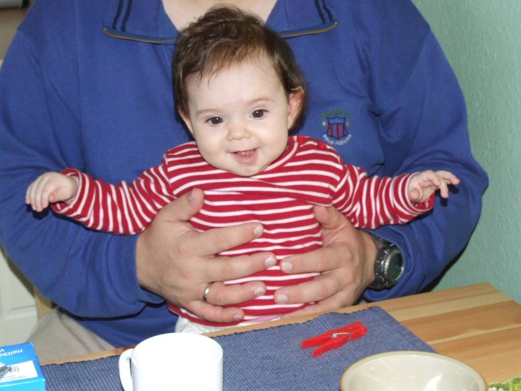 Tessa mit Papa
