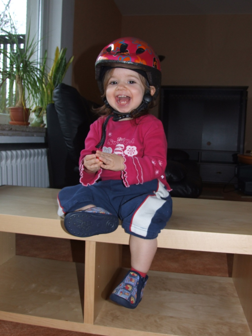 Tessa mit Helm