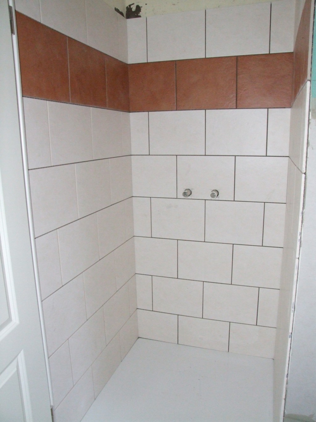 Die geflieste Dusche