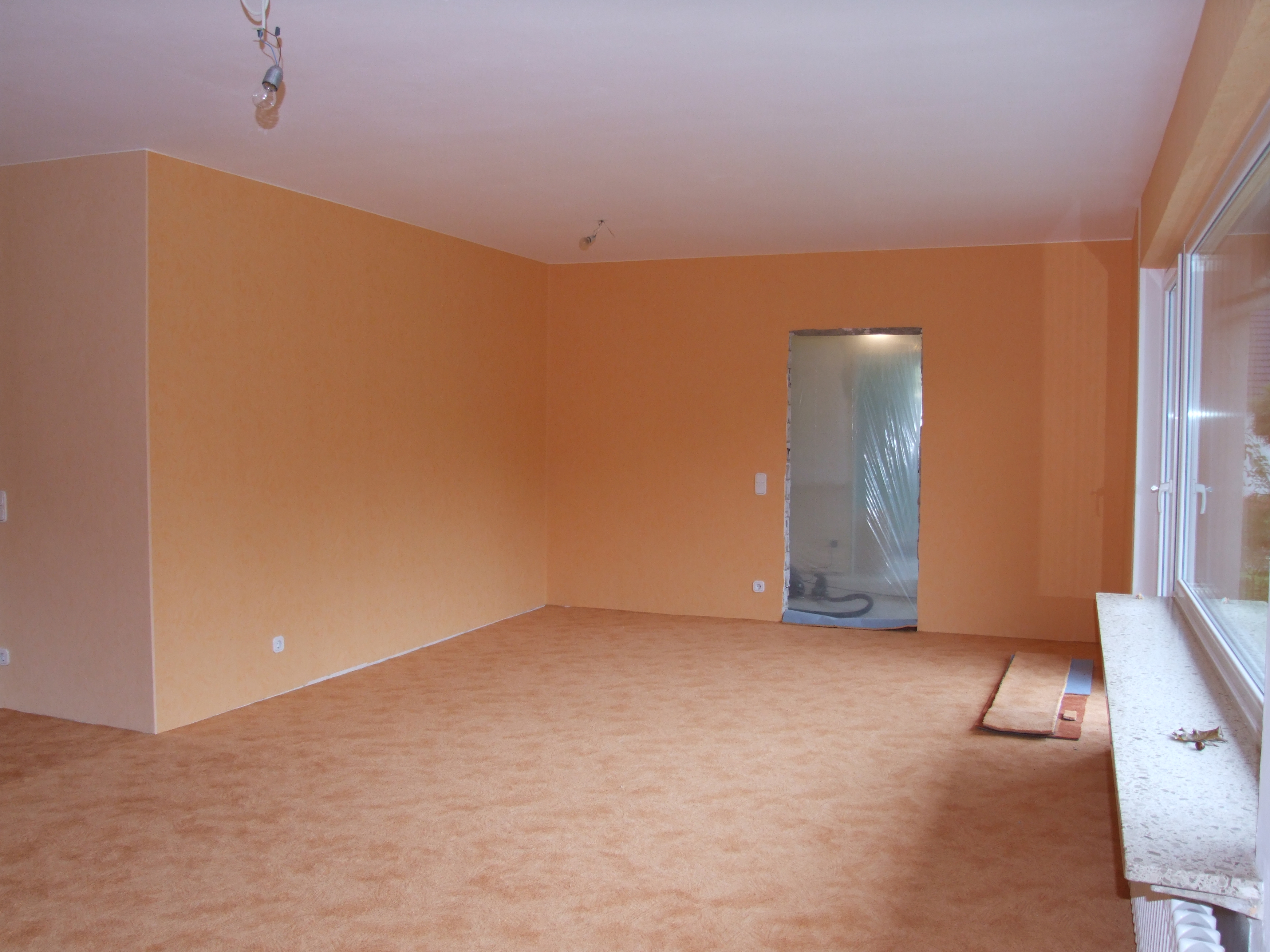 Wohnzimmer in Bauphase 2