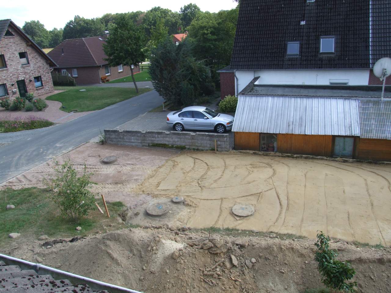Ende des ersten Bautages