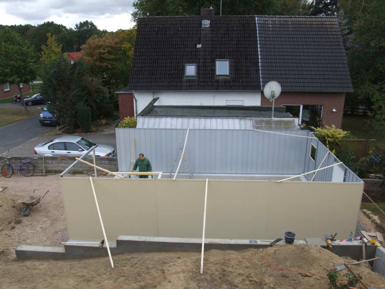 Garagenaufbau